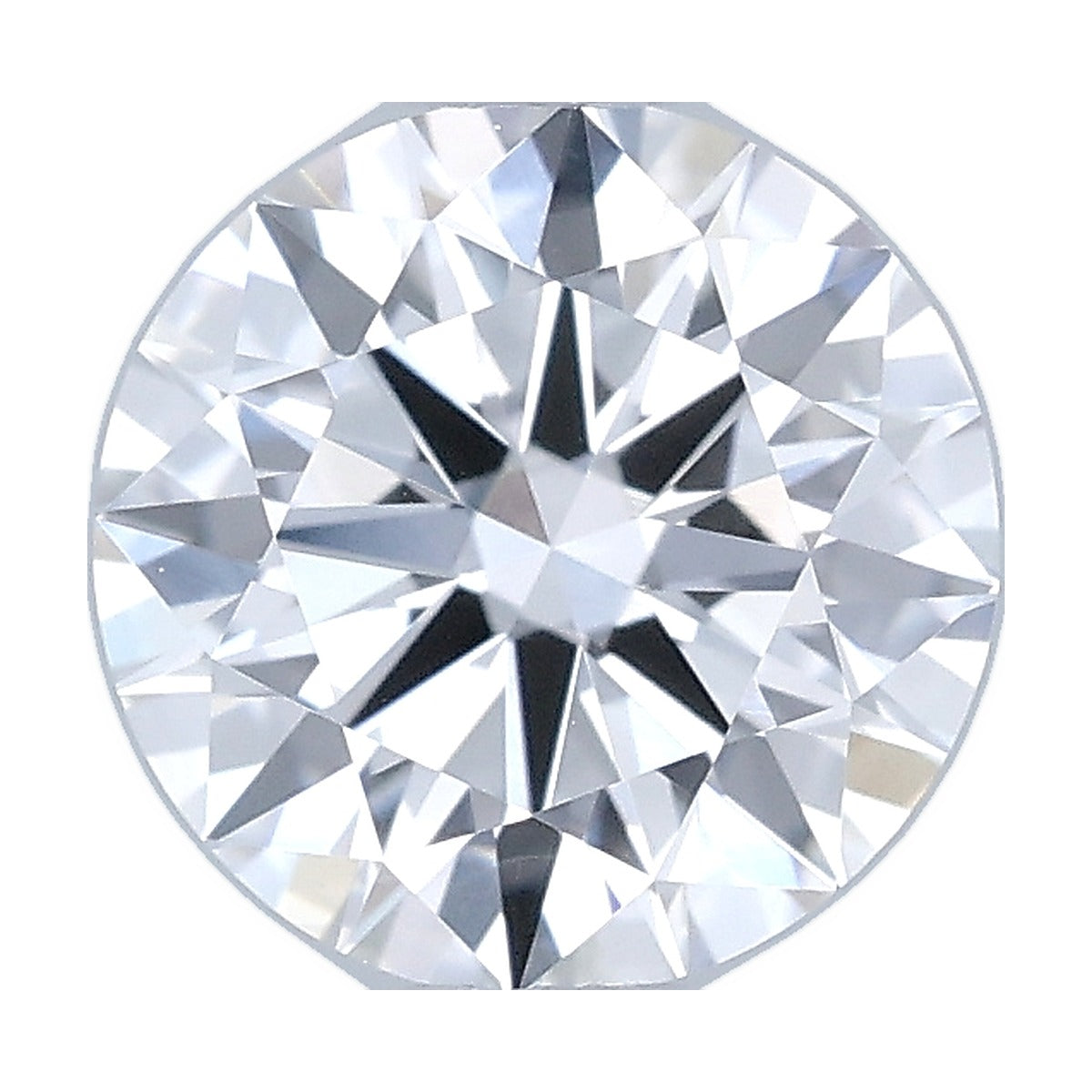 0.87 ct round lab-grown diamond, D color, VVS2 clarity, IGI certified, still from its 360° video