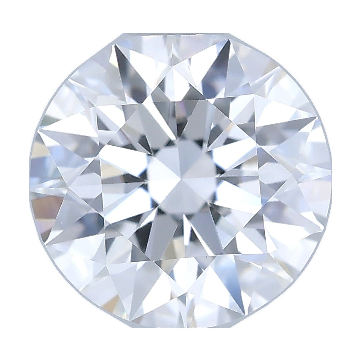 0.96 ct round lab-grown diamond, D color, VVS2 clarity, IGI certified, still from its 360° video