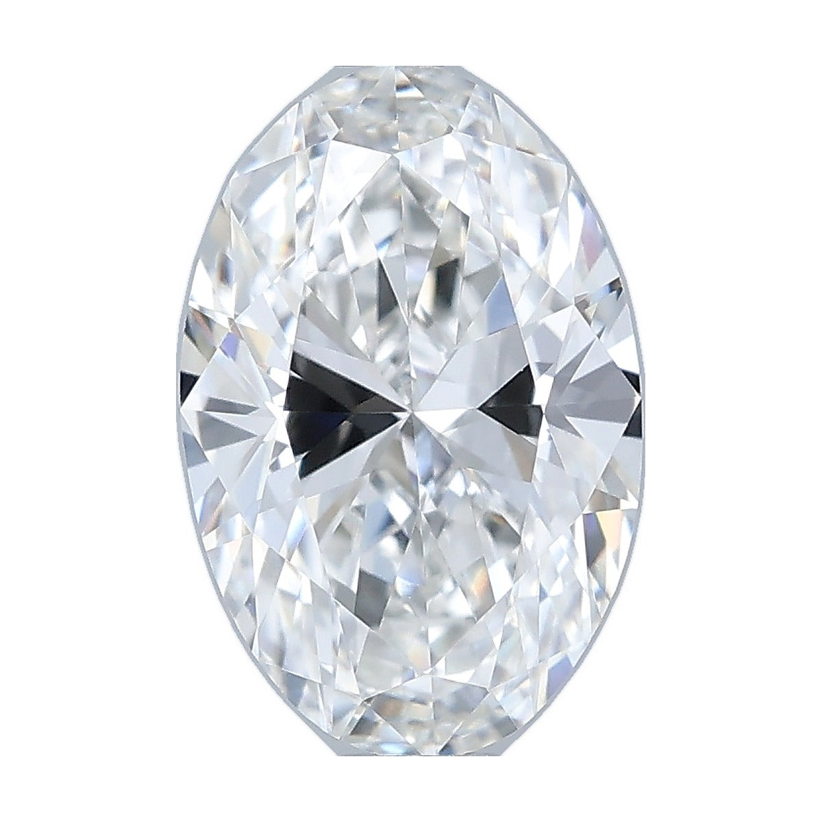 0.97 ct oval lab-grown diamond, F color, VVS1 clarity, IGI certified, still from its 360° video