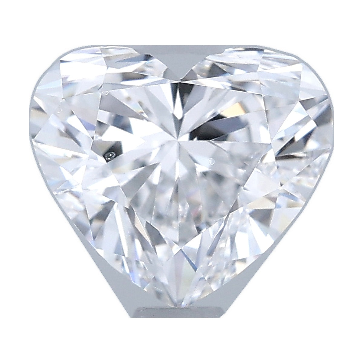 1.00 ct heart lab-grown diamond, D color, VVS2 clarity, IGI certified, still from its 360° video