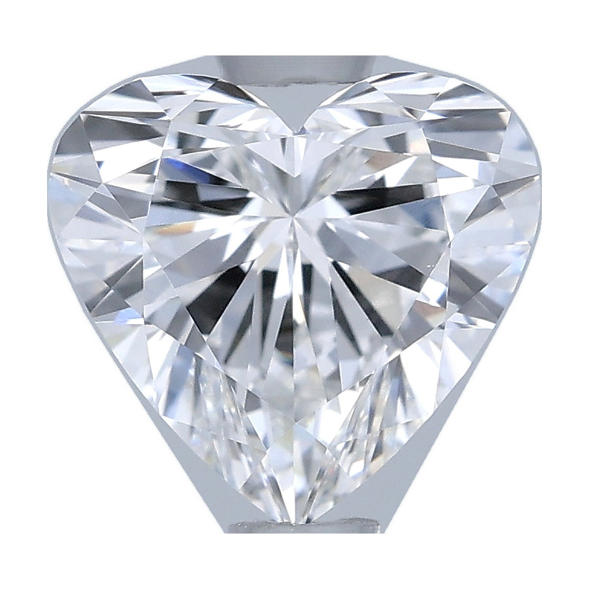 1.00 ct heart lab-grown diamond, E color, VVS2 clarity, GIA certified, still from its 360° video