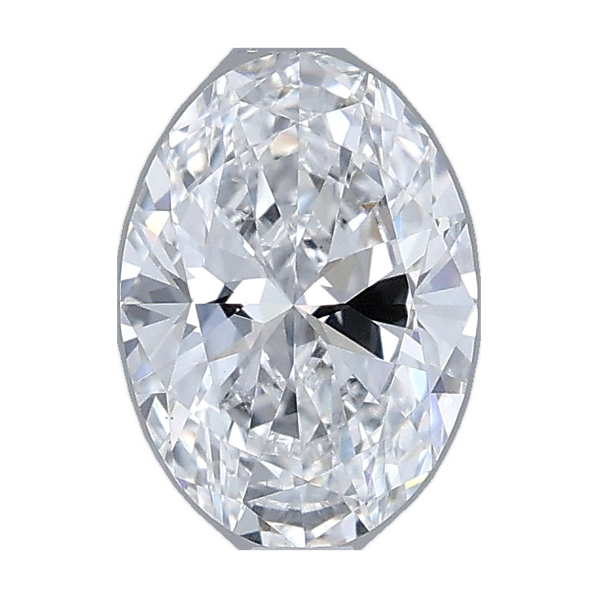 1.00 ct oval lab-grown diamond, D color, VS1 clarity, IGI certified, still from its 360° video