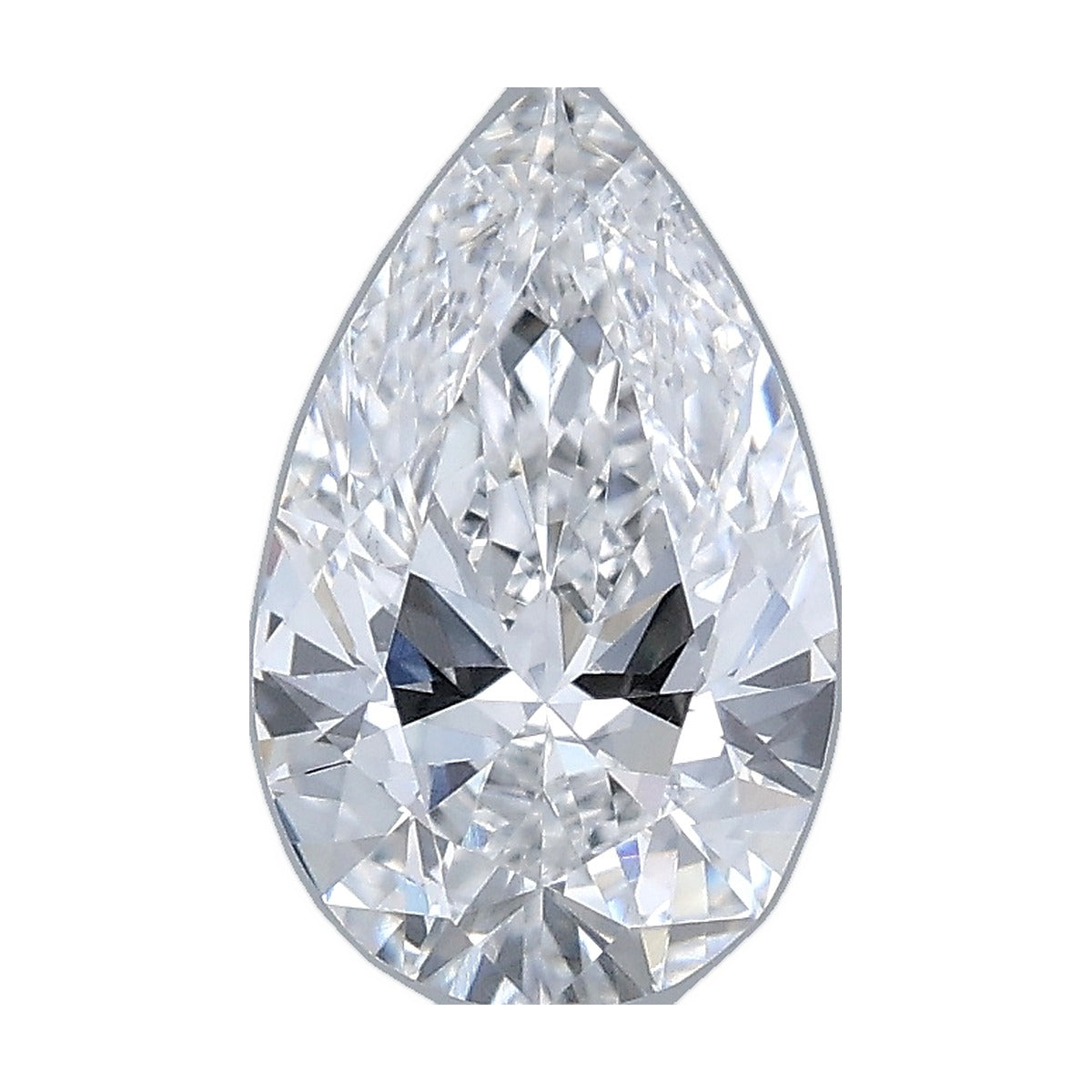 1.00 ct pear lab-grown diamond, D color, VS1 clarity, IGI certified, still from its 360° video