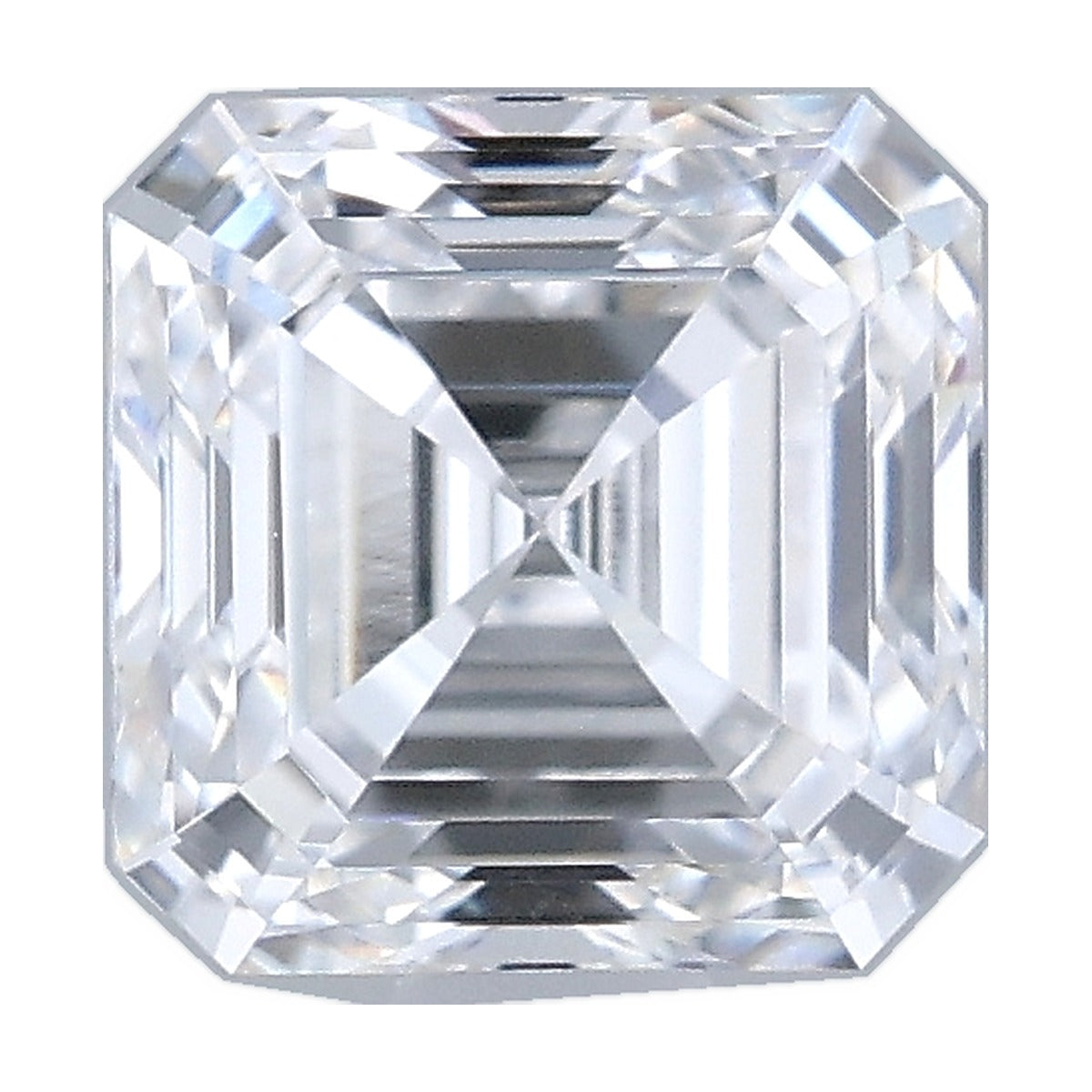 1.01 ct asscher lab-grown diamond, D color, VVS2 clarity, IGI certified, still from its 360° video