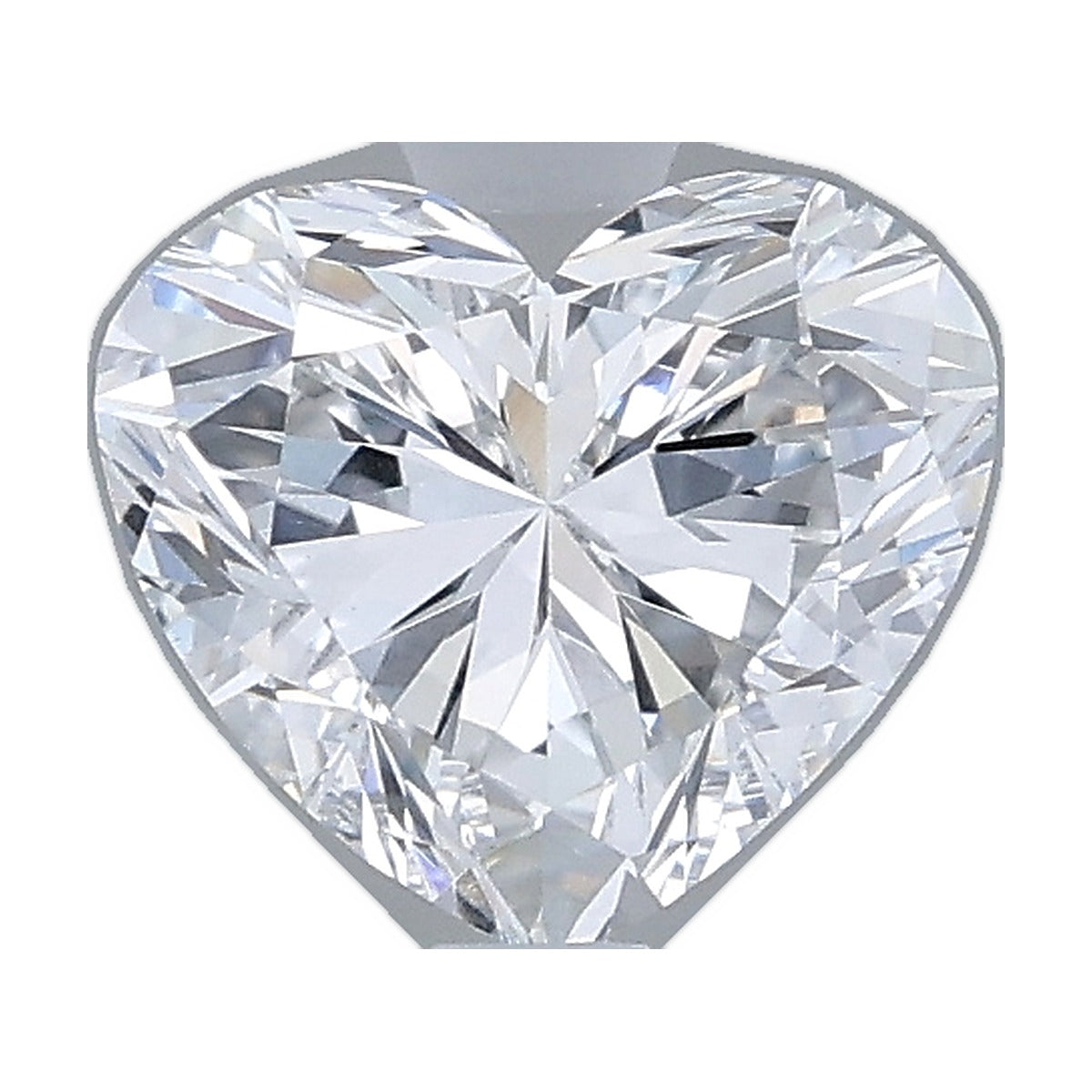1.01 ct heart lab-grown diamond, D color, VVS2 clarity, IGI certified, still from its 360° video