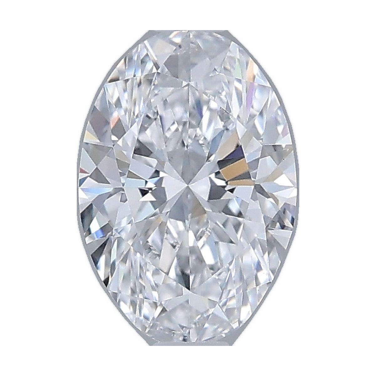1.01 ct oval lab-grown diamond, E color, VS2 clarity, IGI certified, still from its 360° video