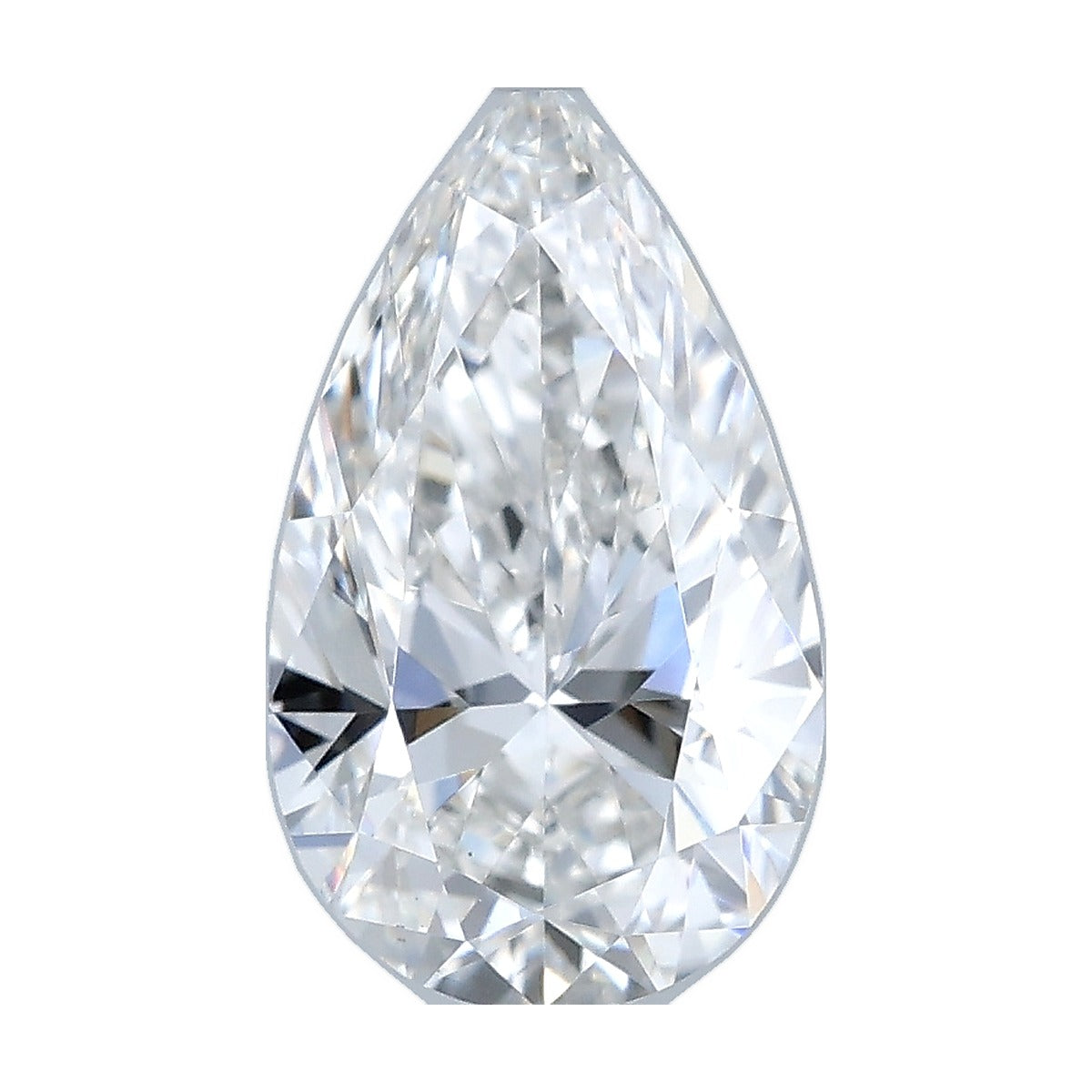 1.01 ct pear lab-grown diamond, F color, VS2 clarity, IGI certified, still from its 360° video