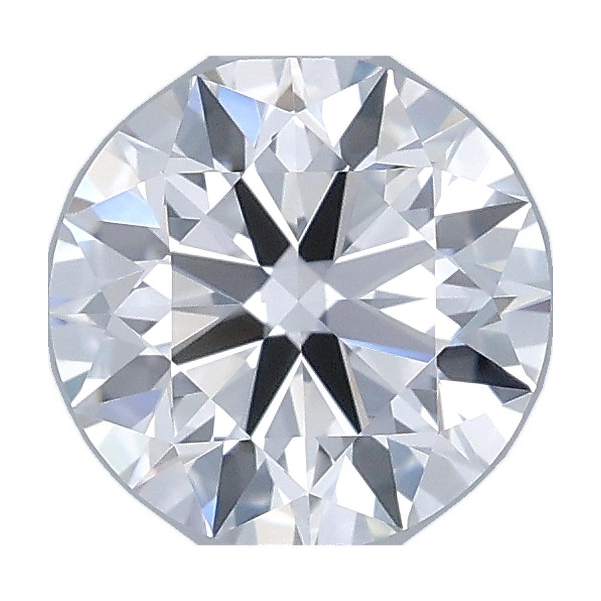 1.01 ct round lab-grown diamond, D color, VVS1 clarity, IGI certified, still from its 360° video