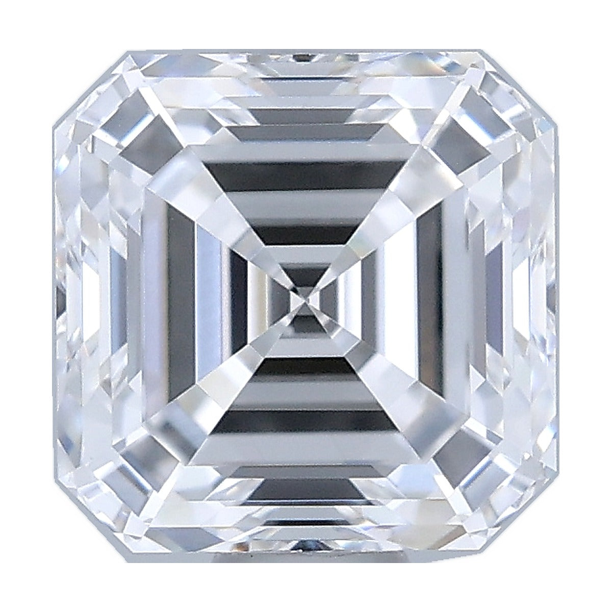 1.02 ct asscher lab-grown diamond, E color, VVS1 clarity, GIA certified, still from its 360° video