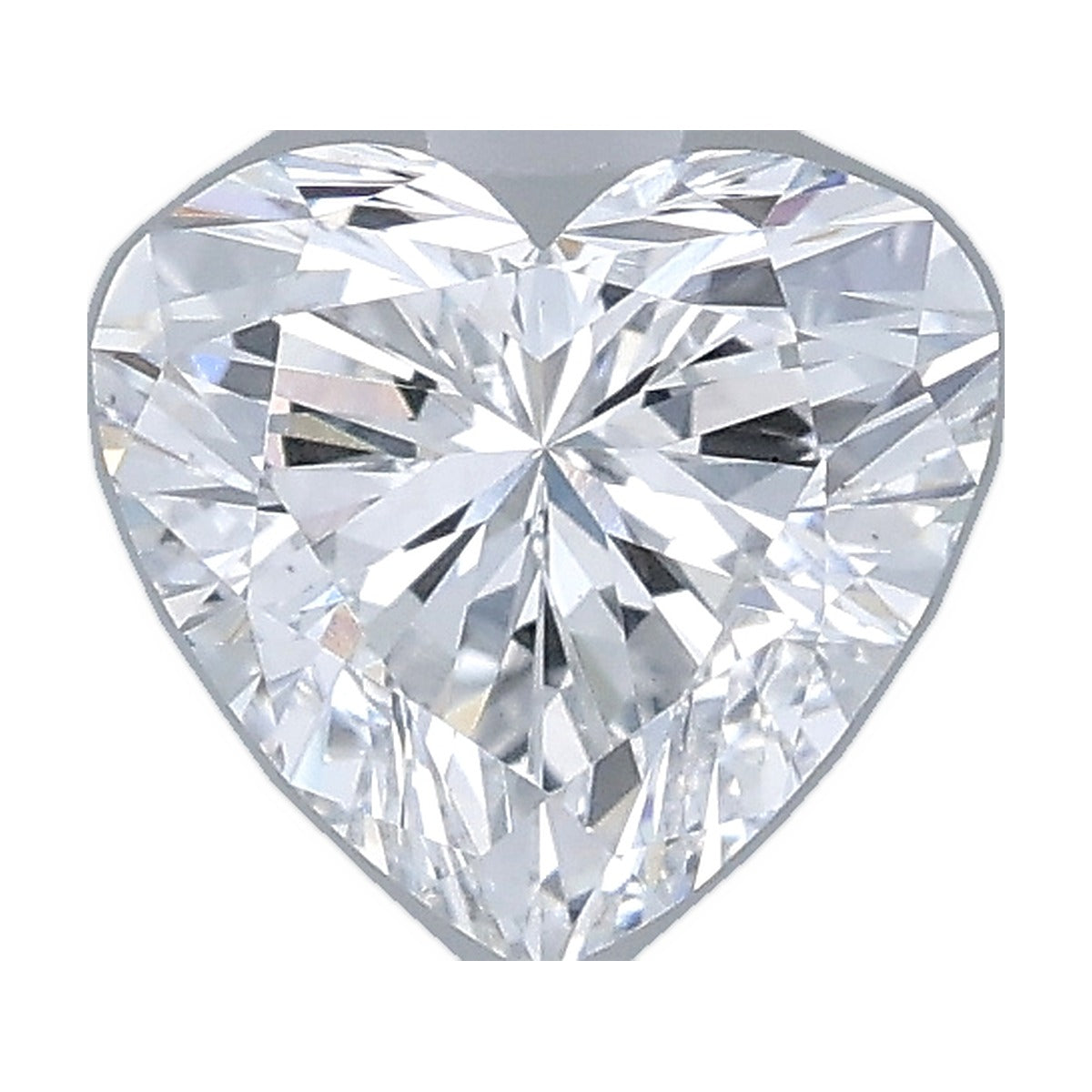 1.02 ct heart lab-grown diamond, D color, VS1 clarity, IGI certified, still from its 360° video
