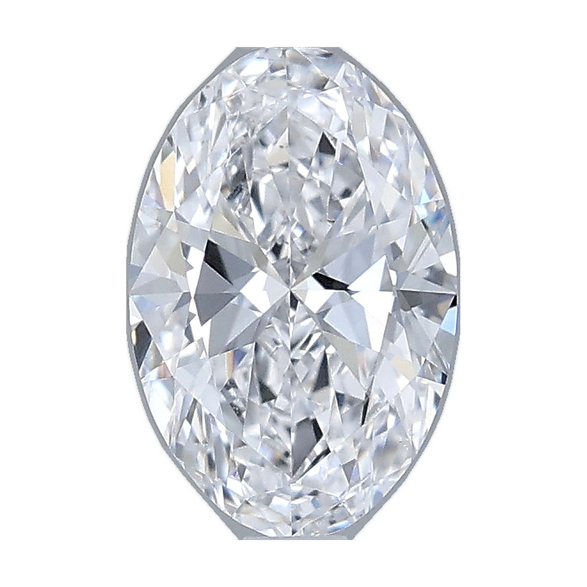 1.02 ct oval lab-grown diamond, D color, VS1 clarity, IGI certified, still from its 360° video