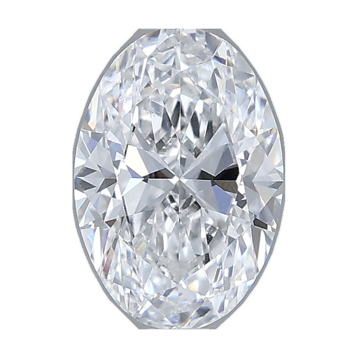 1.02 ct oval lab-grown diamond, D color, VS1 clarity, IGI certified, still from its 360° video