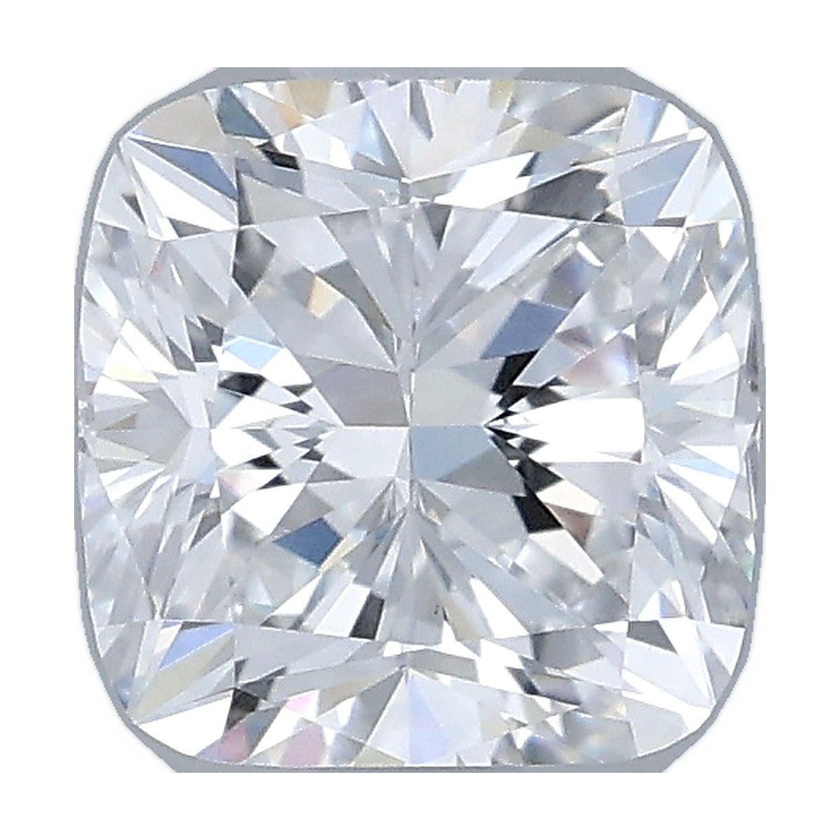 1.03 ct cushion lab-grown diamond, D color, VVS2 clarity, IGI certified, still from its 360° video
