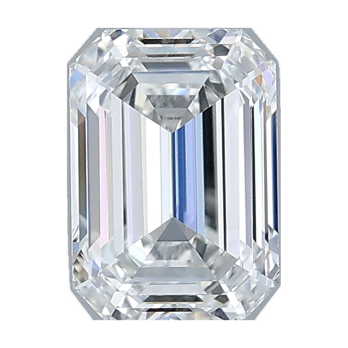 1.03 ct emerald lab-grown diamond, F color, VVS2 clarity, IGI certified, still from its 360° video