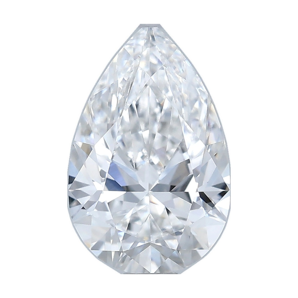 1.03 ct pear lab-grown diamond, E color, VVS2 clarity, IGI certified, still from its 360° video