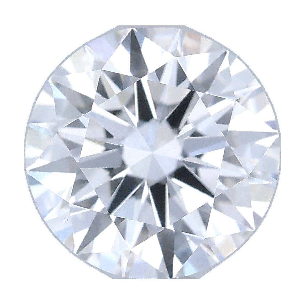 1.03 ct round lab-grown diamond, D color, VS1 clarity, IGI certified, still from its 360° video