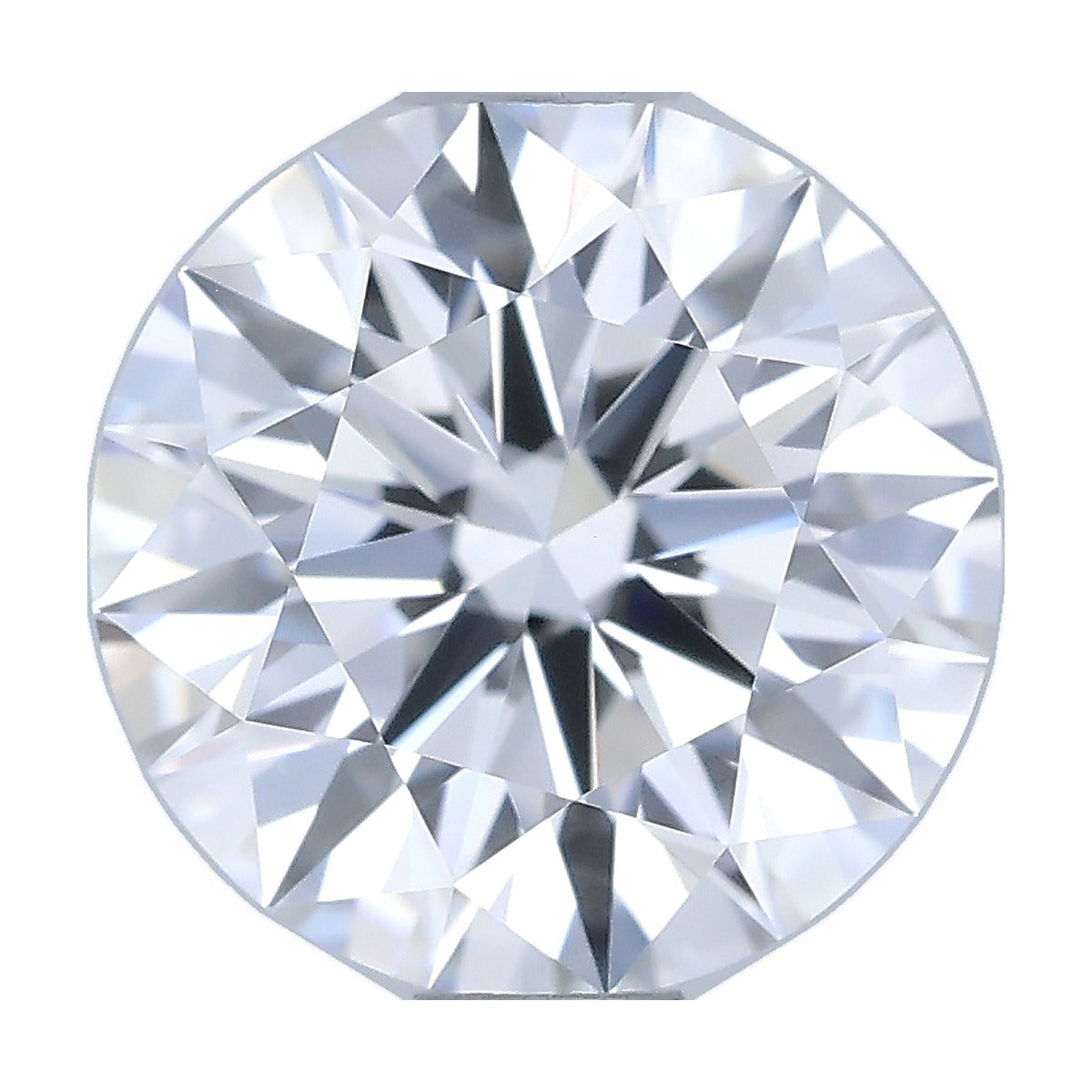 1.03 ct round lab-grown diamond, D color, VS1 clarity, IGI certified, still from its 360° video