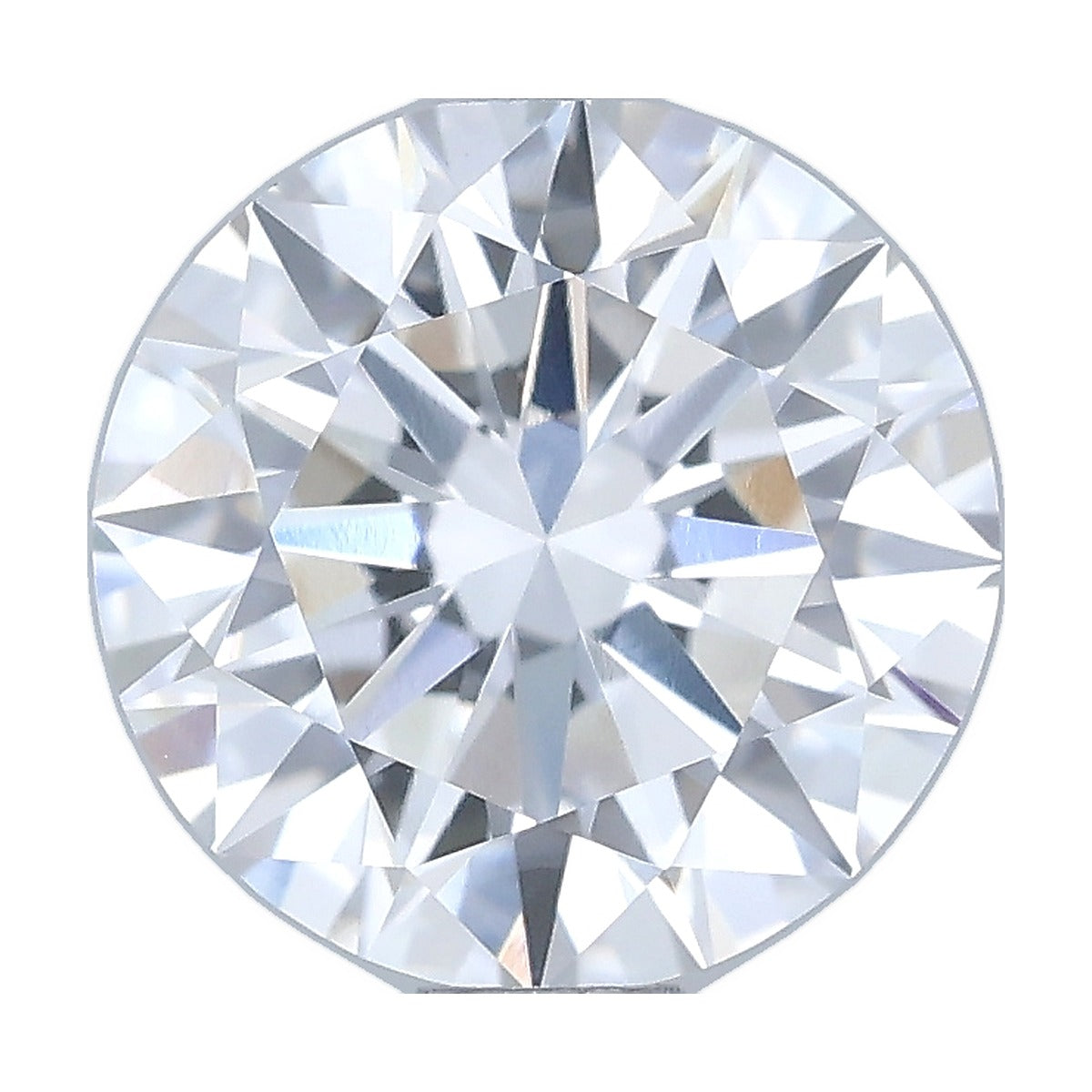 1.03 ct round lab-grown diamond, D color, VVS2 clarity, IGI certified, still from its 360° video