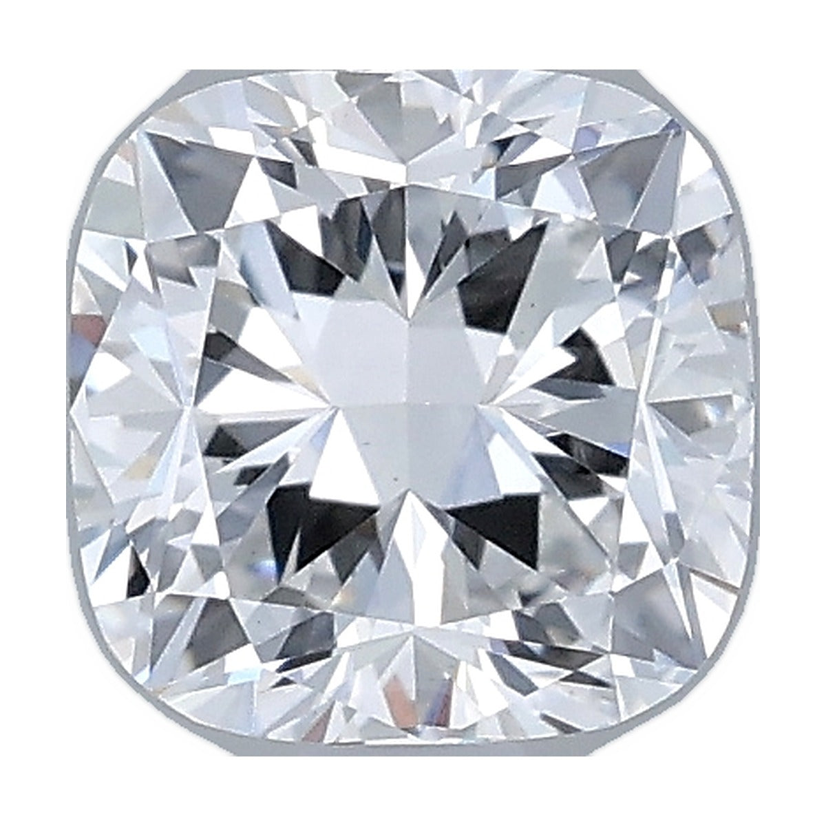 1.04 ct cushion lab-grown diamond, E color, VS1 clarity, IGI certified, still from its 360° video