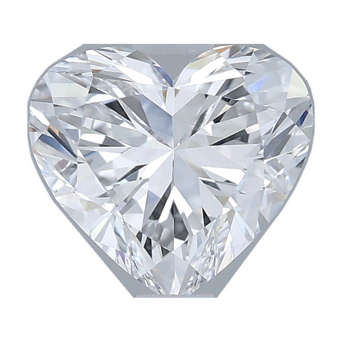 1.04 ct heart lab-grown diamond, D color, VVS2 clarity, IGI certified, still from its 360° video