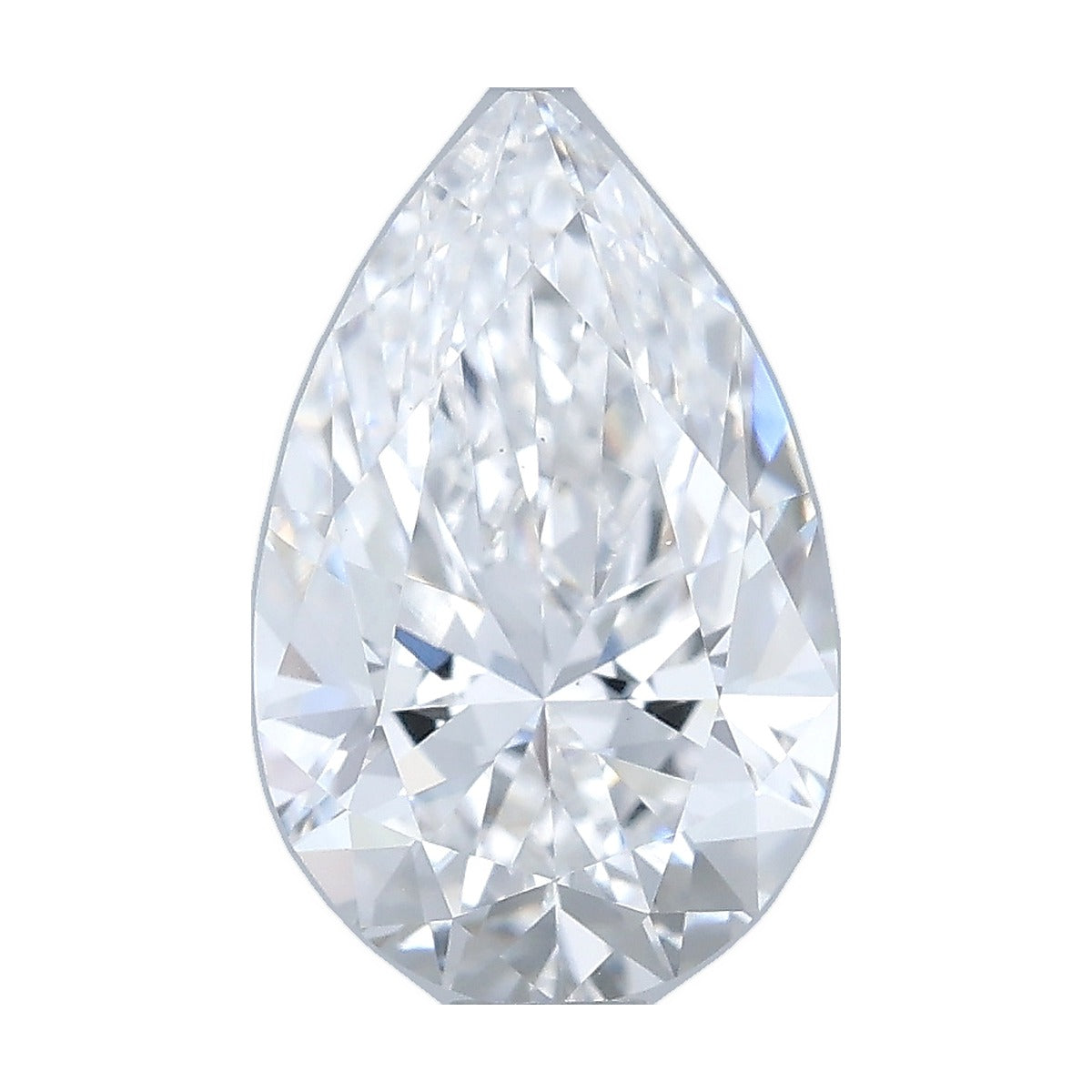 1.04 ct pear lab-grown diamond, D color, VS1 clarity, IGI certified, still from its 360° video