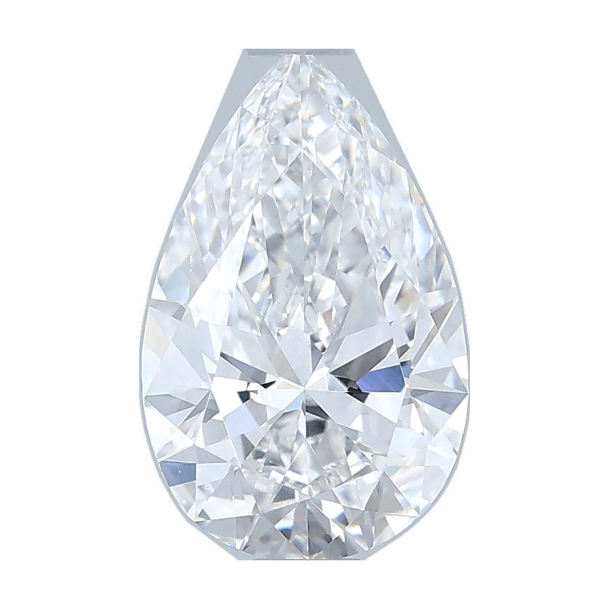1.04 ct pear lab-grown diamond, D color, VVS2 clarity, IGI certified, still from its 360° video