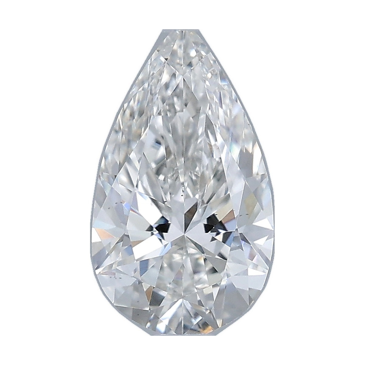 1.04 ct pear lab-grown diamond, F color, VS2 clarity, IGI certified, still from its 360° video