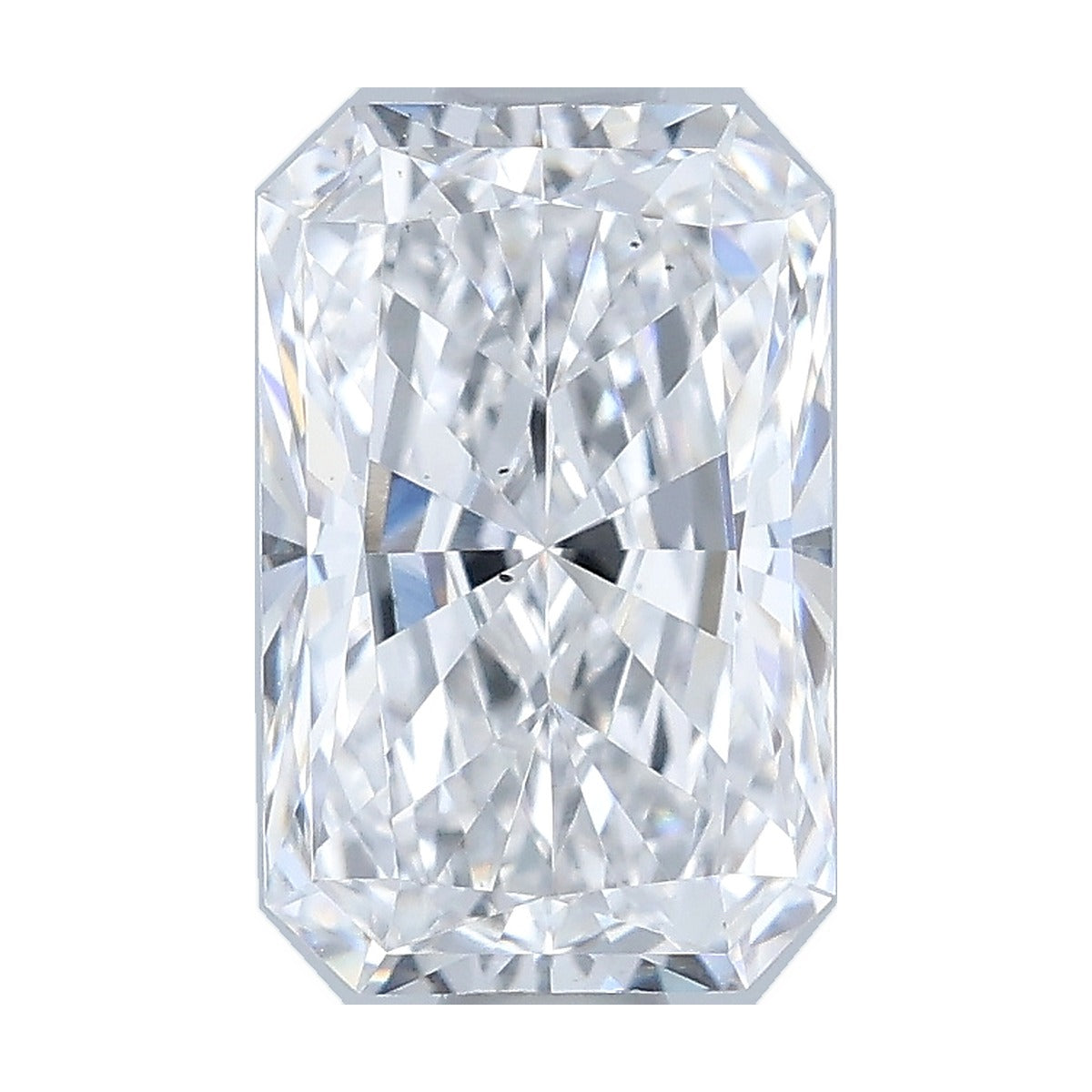 1.04 ct radiant lab-grown diamond, D color, VS2 clarity, IGI certified, still from its 360° video