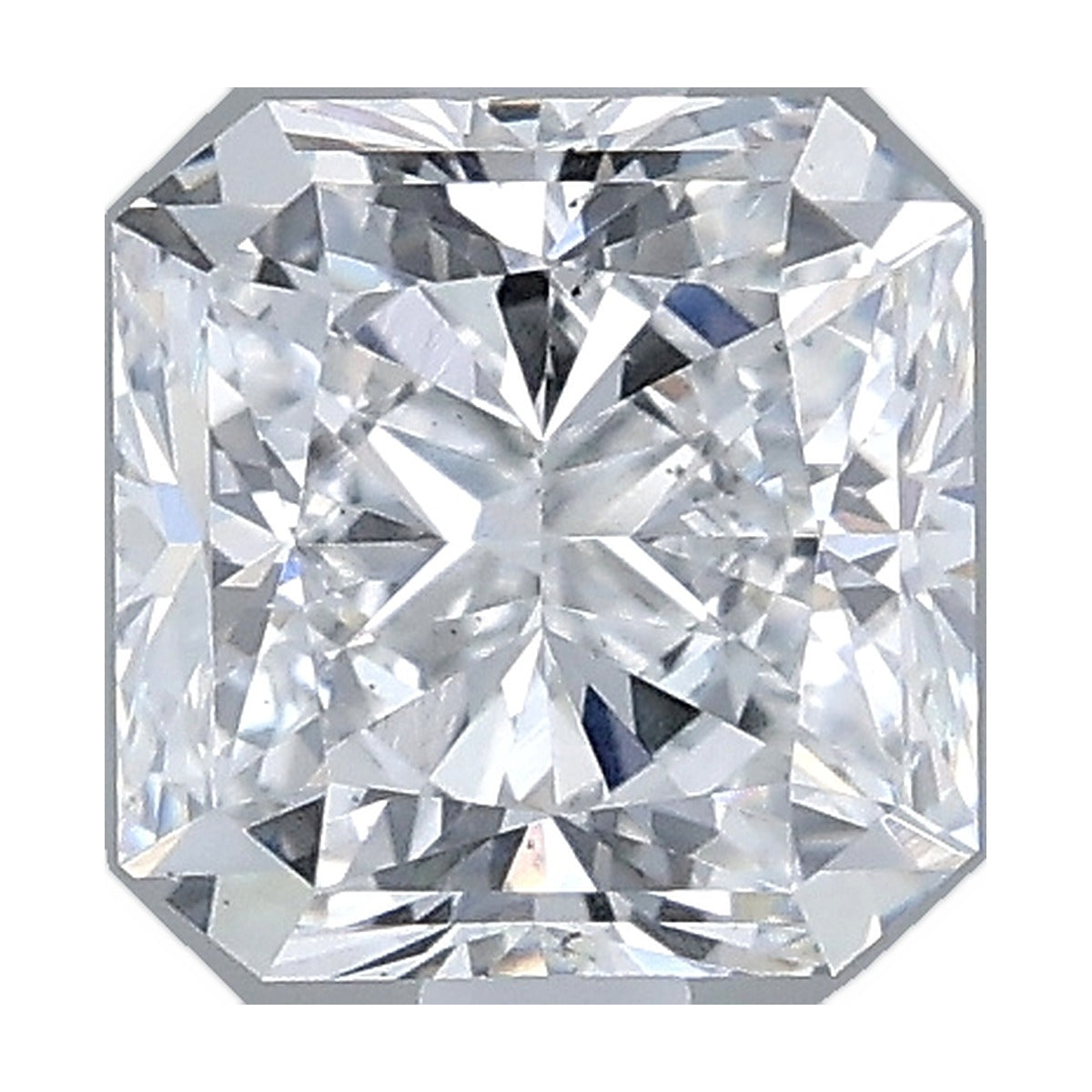 1.04 ct square radiant lab-grown diamond, D color, VS2 clarity, IGI certified, still from its 360° video