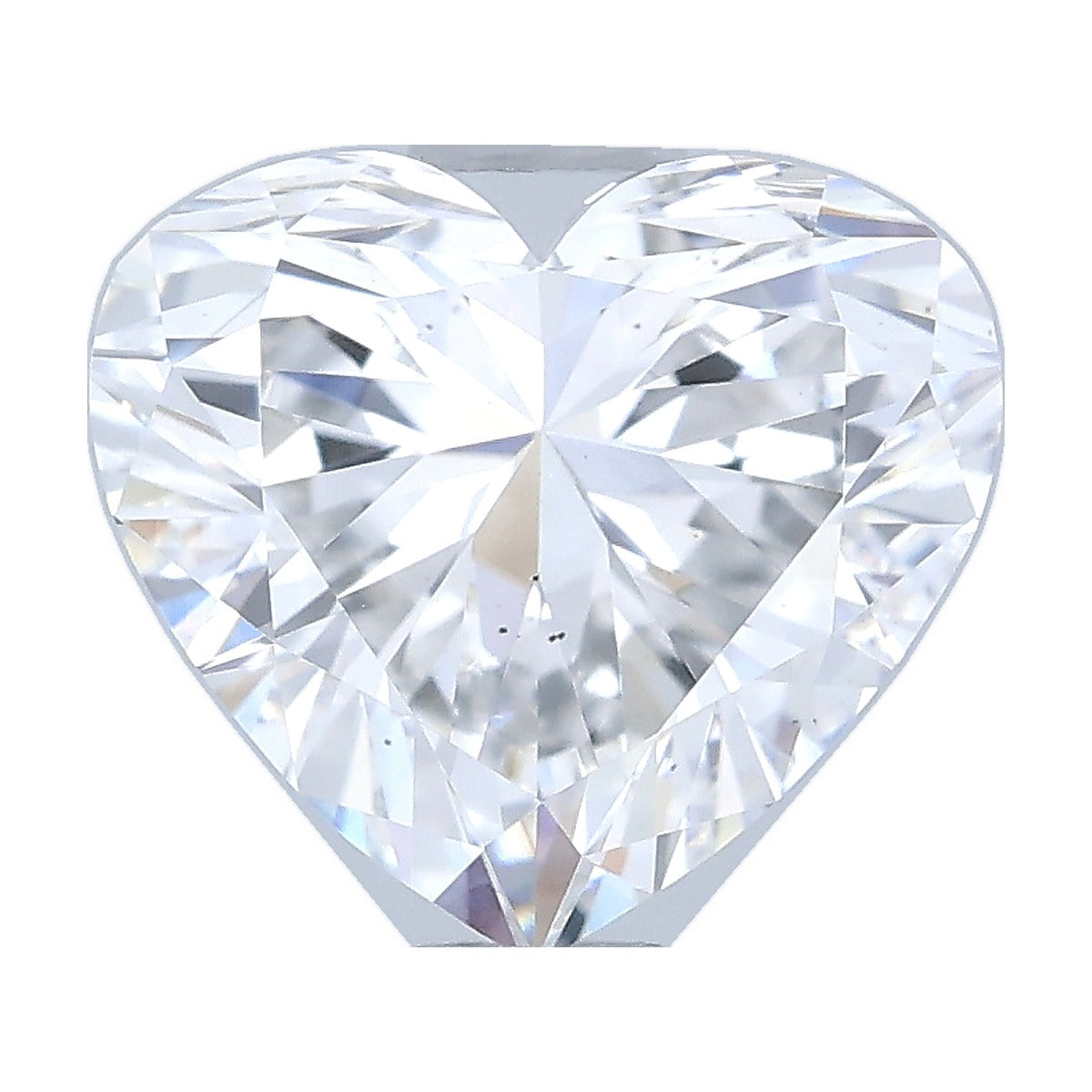 1.05 ct heart lab-grown diamond, D color, VS2 clarity, IGI certified, still from its 360° video