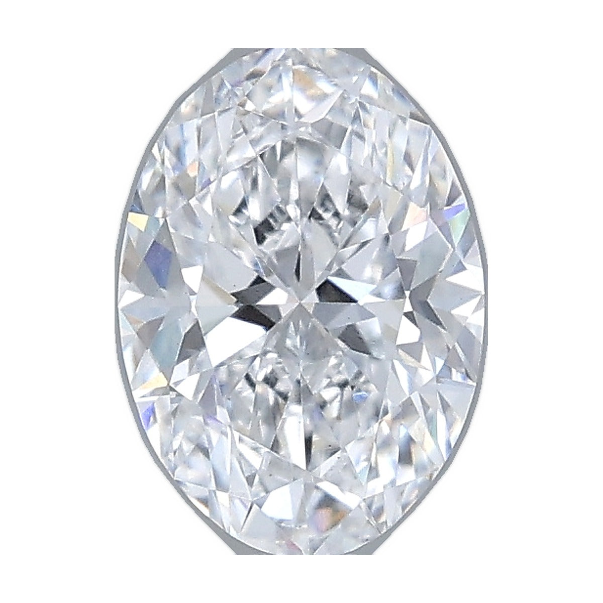 1.05 ct oval lab-grown diamond, D color, VS1 clarity, IGI certified, still from its 360° video