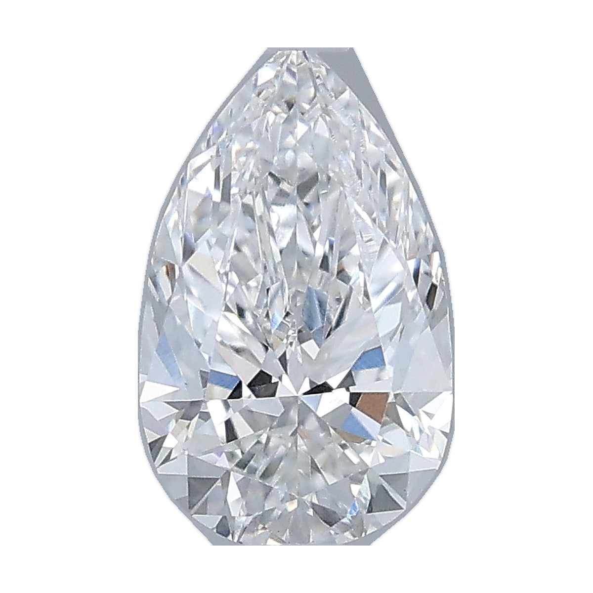 1.05 ct pear lab-grown diamond, D color, VVS2 clarity, IGI certified, still from its 360° video