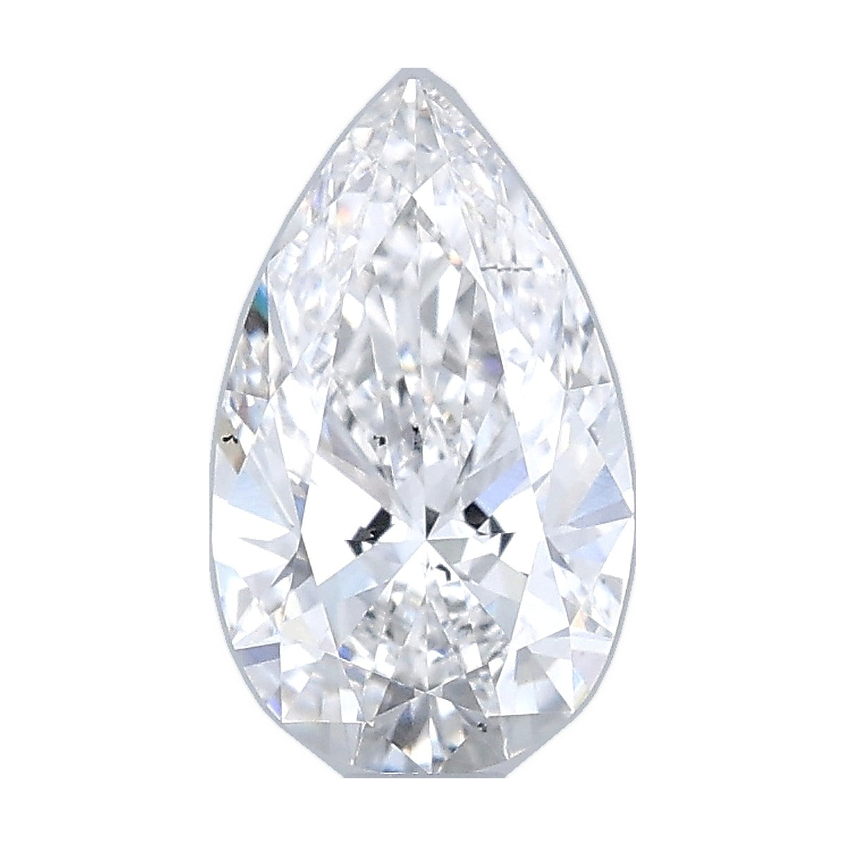 1.05 ct pear lab-grown diamond, E color, VS2 clarity, IGI certified, still from its 360° video