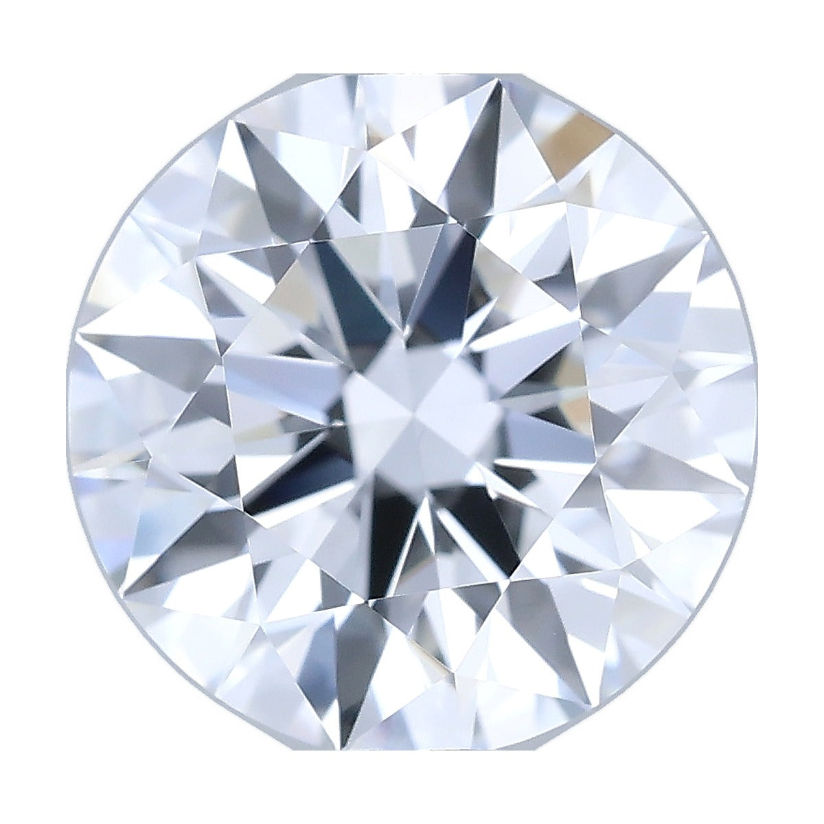 1.05 ct round lab-grown diamond, E color, VVS1 clarity, IGI certified, still from its 360° video