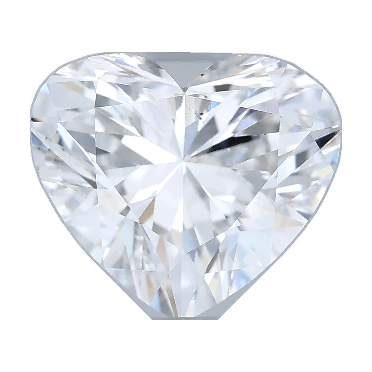 1.06 ct heart lab-grown diamond, E color, VS2 clarity, IGI certified, still from its 360° video