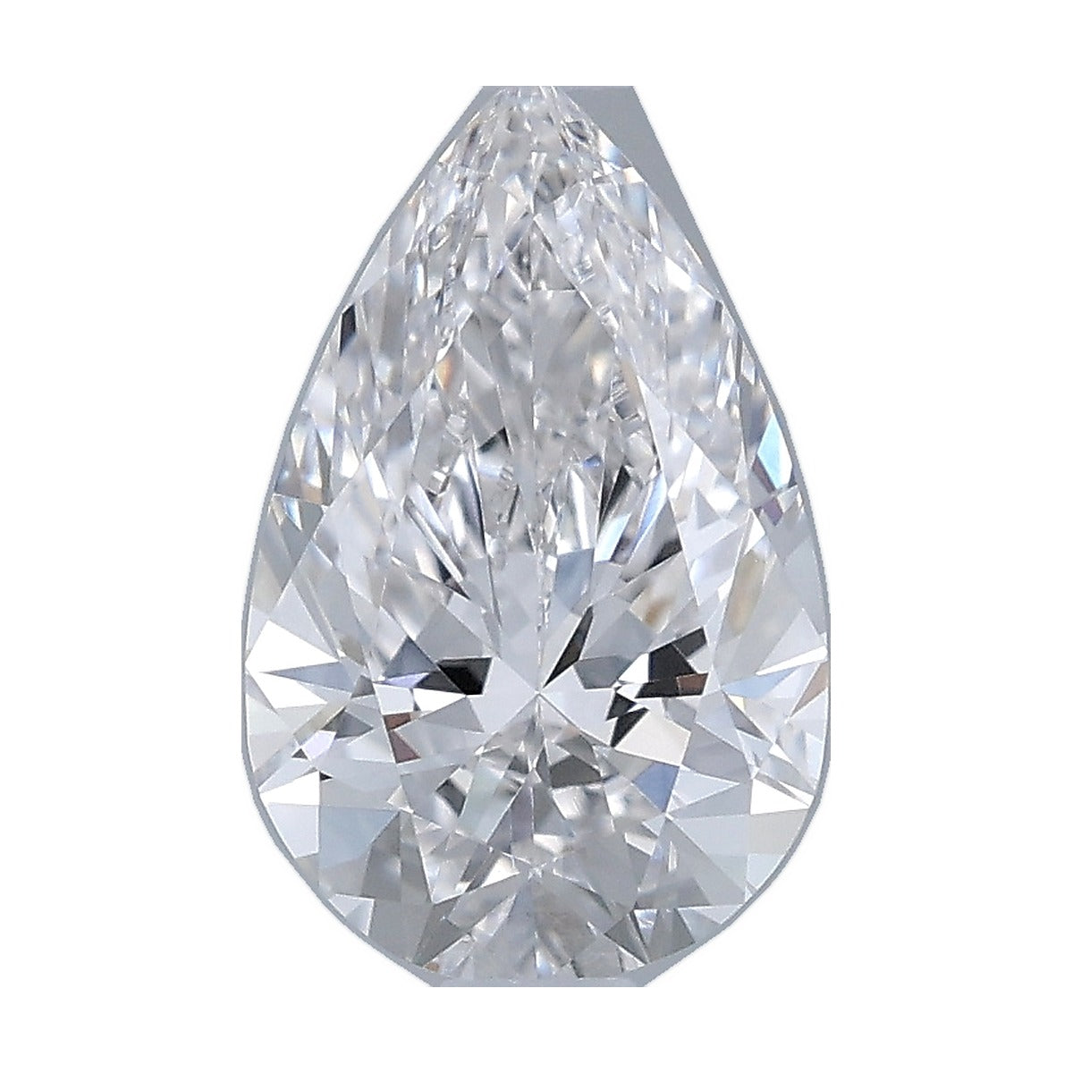 1.06 ct pear lab-grown diamond, E color, VVS2 clarity, IGI certified, still from its 360° video