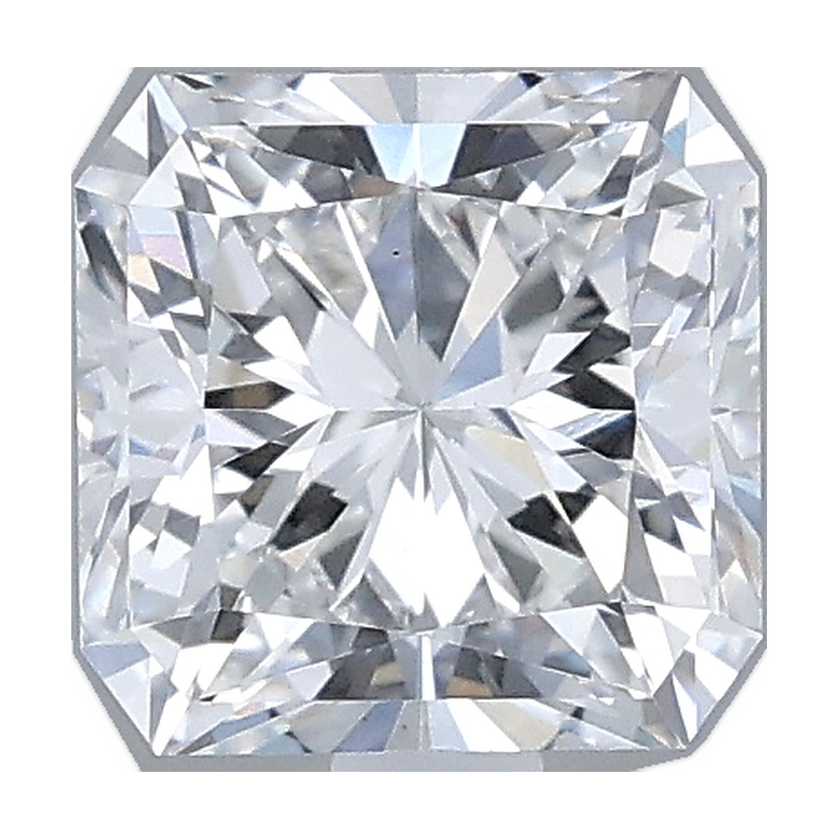 1.06 ct square radiant lab-grown diamond, D color, VS1 clarity, IGI certified, still from its 360° video