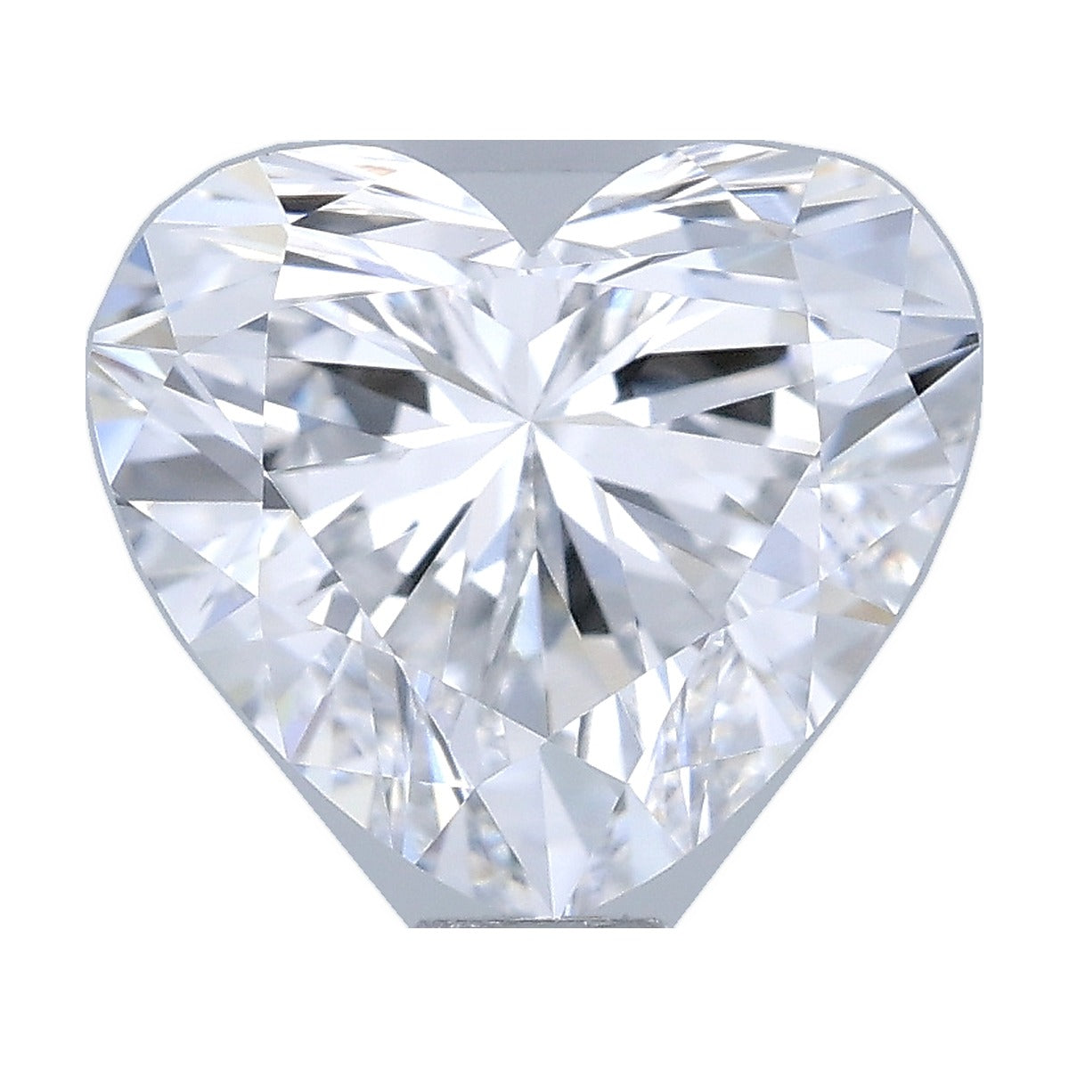 1.07 ct heart lab-grown diamond, D color, VVS2 clarity, IGI certified, still from its 360° video