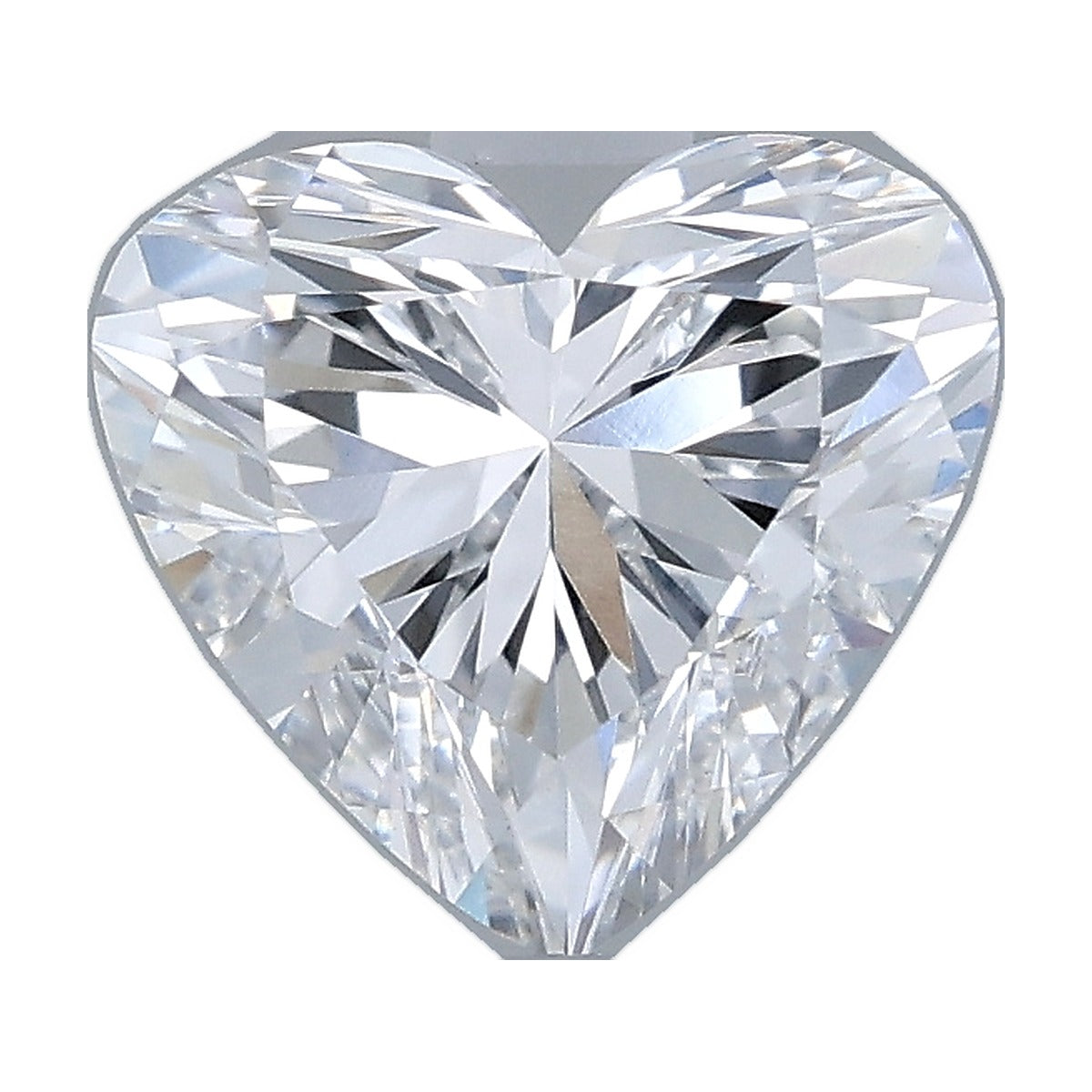 1.07 ct heart lab-grown diamond, D color, VVS2 clarity, IGI certified, still from its 360° video