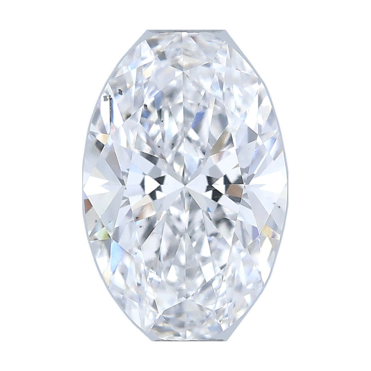 1.07 ct oval lab-grown diamond, D color, SI1 clarity, IGI certified, still from its 360° video