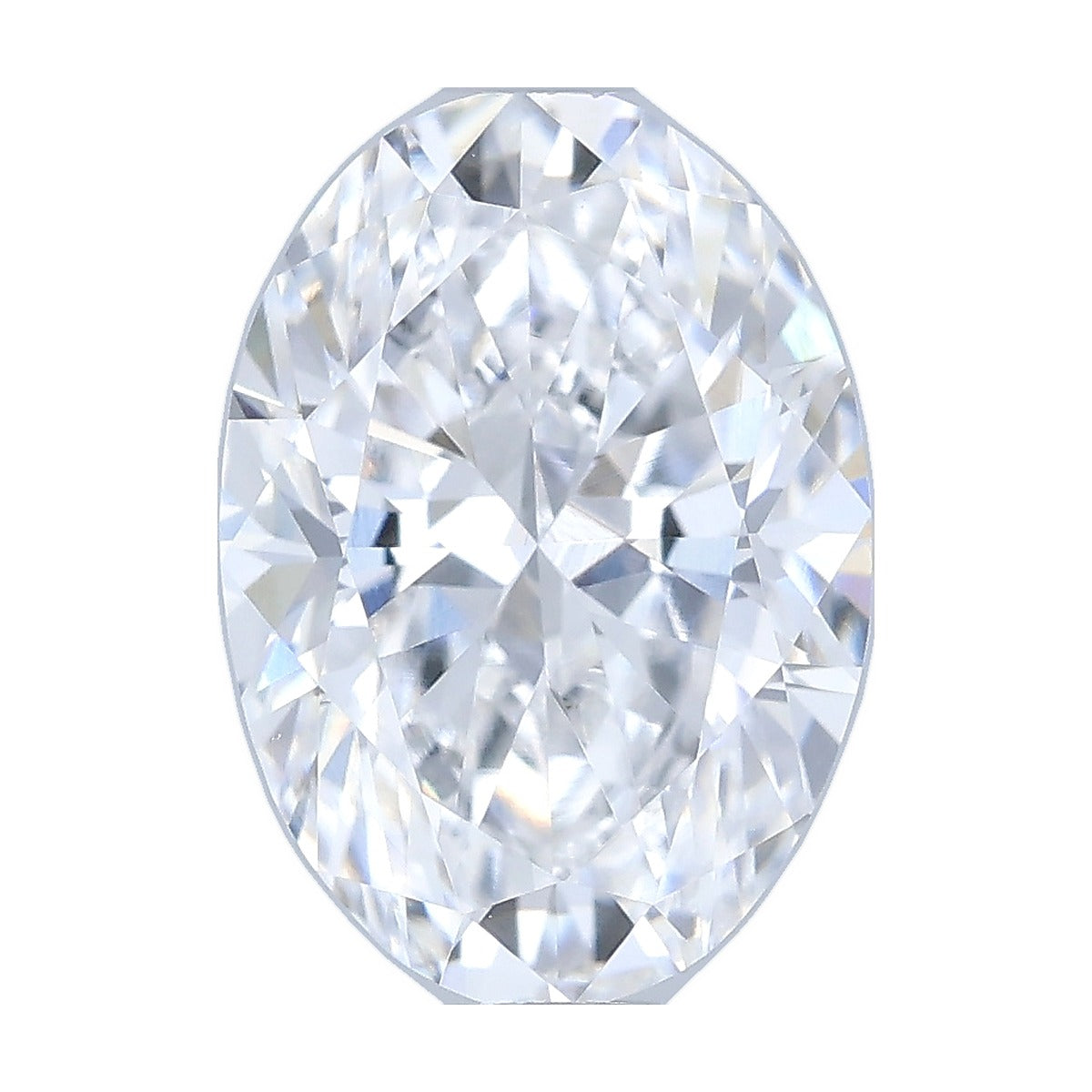 1.07 ct oval lab-grown diamond, D color, VS1 clarity, IGI certified, still from its 360° video