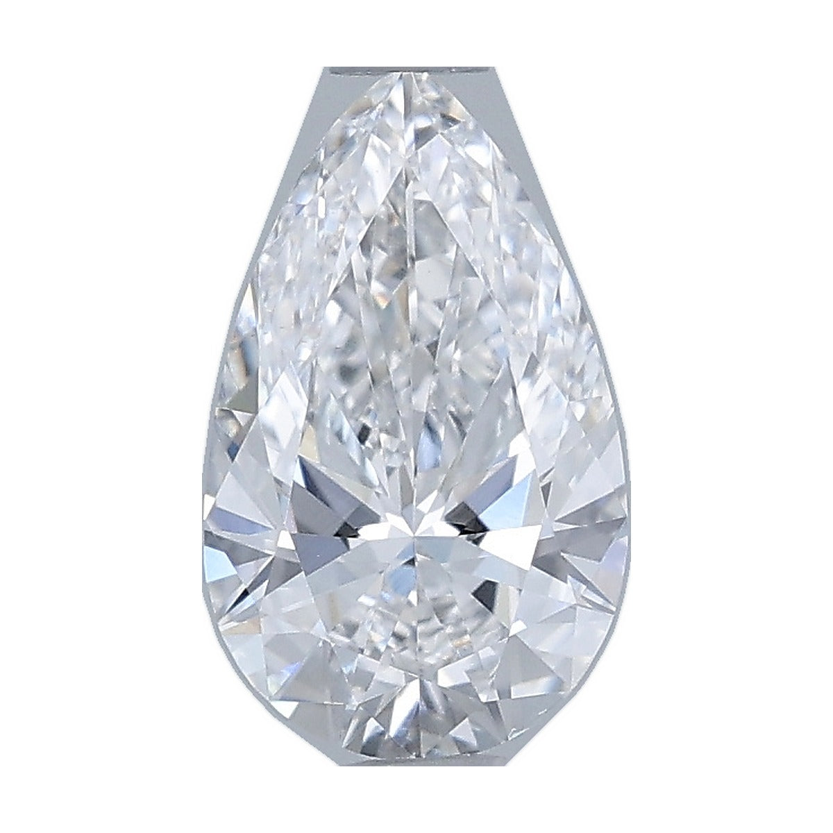 1.07 ct pear lab-grown diamond, D color, VS1 clarity, IGI certified, still from its 360° video