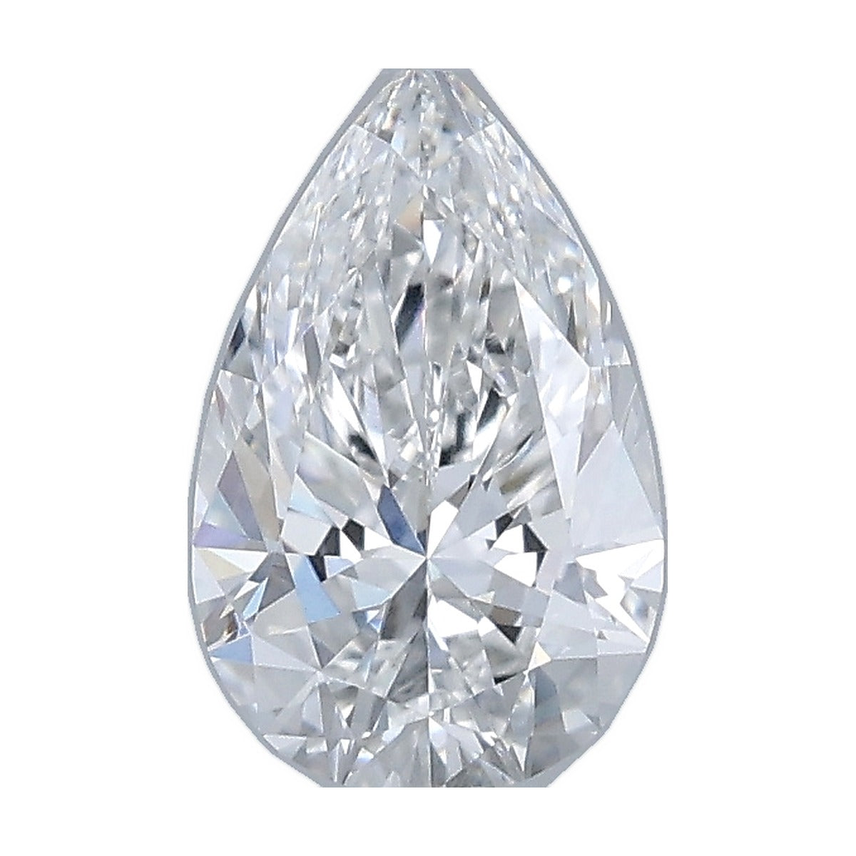1.07 ct pear lab-grown diamond, D color, VVS2 clarity, IGI certified, still from its 360° video