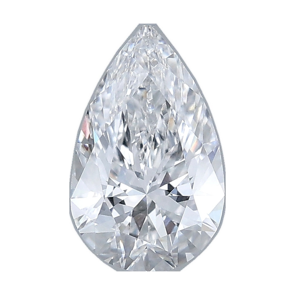 1.07 ct pear lab-grown diamond, D color, VVS2 clarity, IGI certified, still from its 360° video