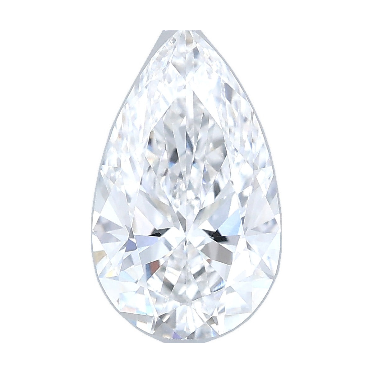 1.07 ct pear lab-grown diamond, E color, VVS2 clarity, GIA certified, still from its 360° video