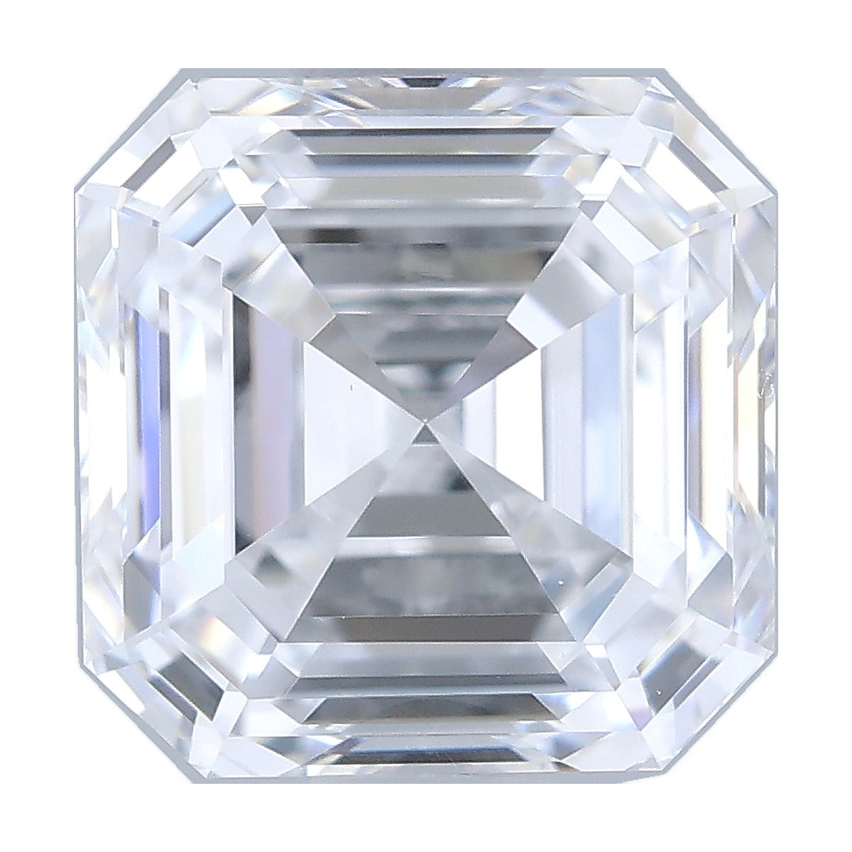 1.08 ct asscher lab-grown diamond, D color, VVS2 clarity, IGI certified, still from its 360° video