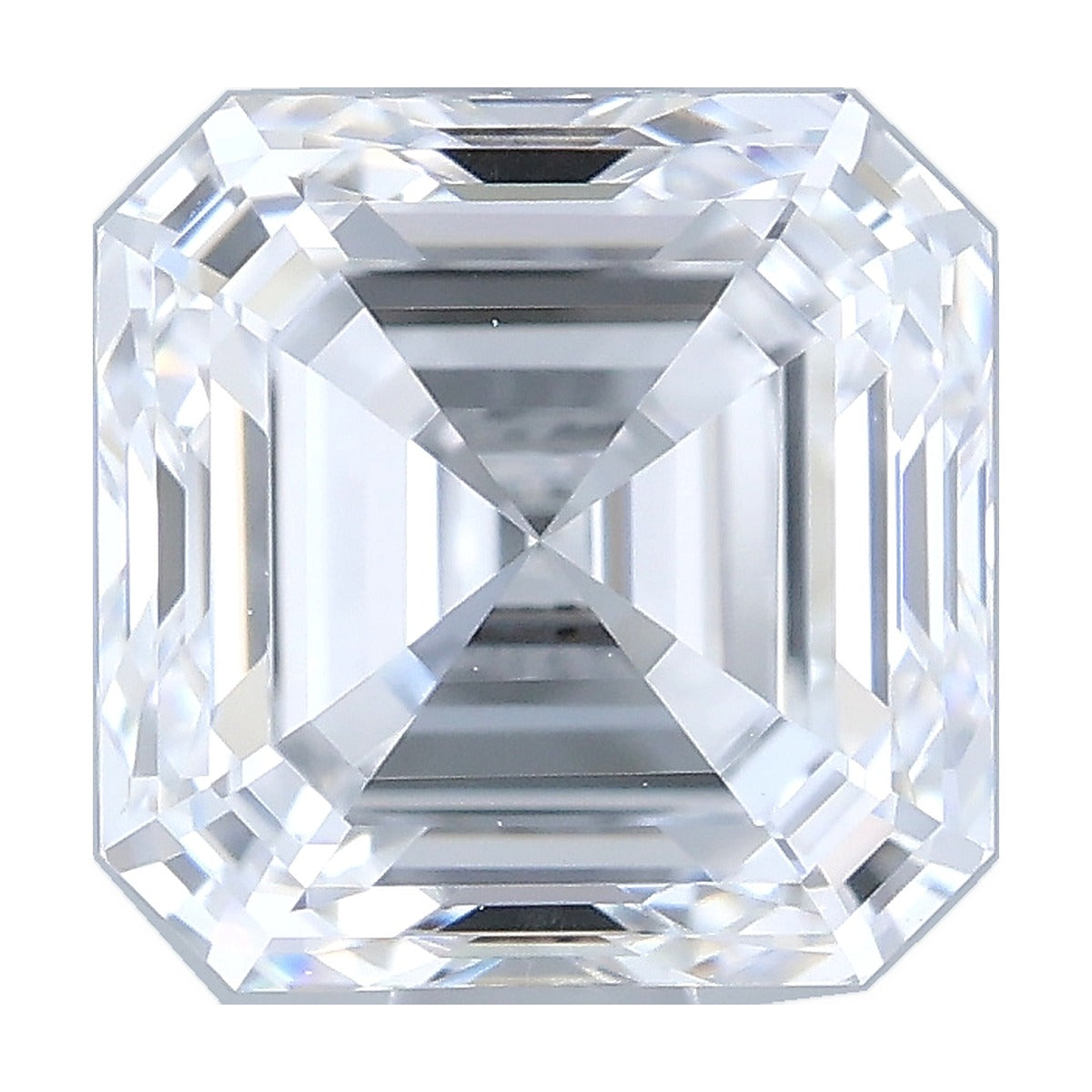 1.08 ct asscher lab-grown diamond, D color, VVS2 clarity, IGI certified, still from its 360° video