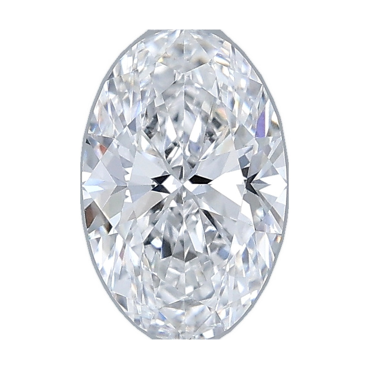 1.08 ct oval lab-grown diamond, D color, VS1 clarity, IGI certified, still from its 360° video