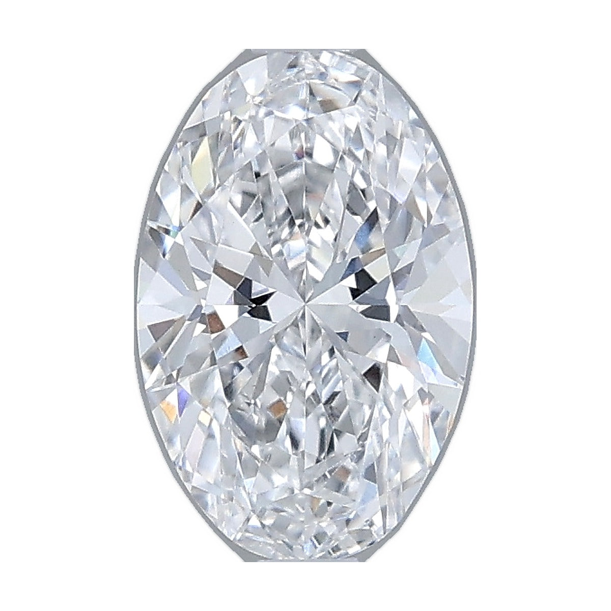 1.08 ct oval lab-grown diamond, D color, VS1 clarity, IGI certified, still from its 360° video
