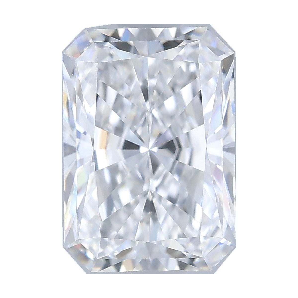 1.08 ct radiant lab-grown diamond, D color, VVS2 clarity, IGI certified, still from its 360° video